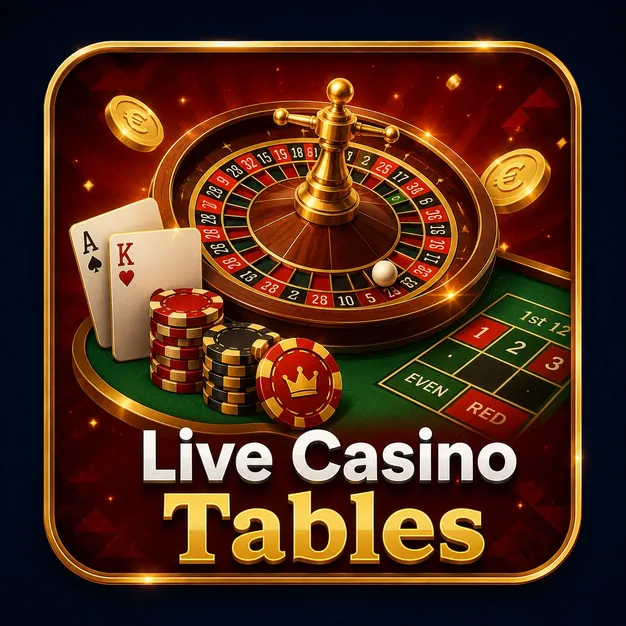 Roulette wheel, cards and chips icon for the Rollino Casino